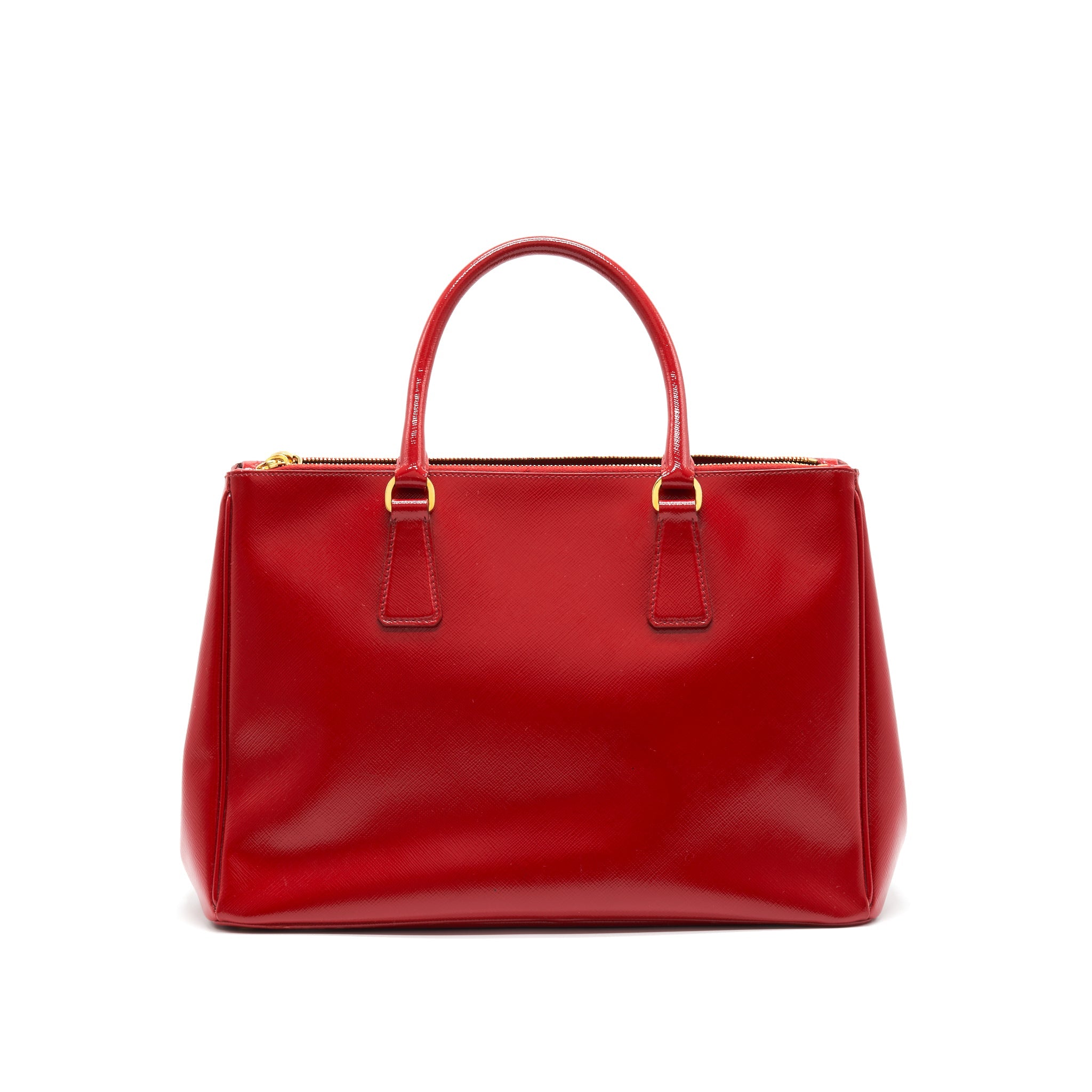 PRADA SAFFIANO LEATHER MEDIUM IN RED GHW