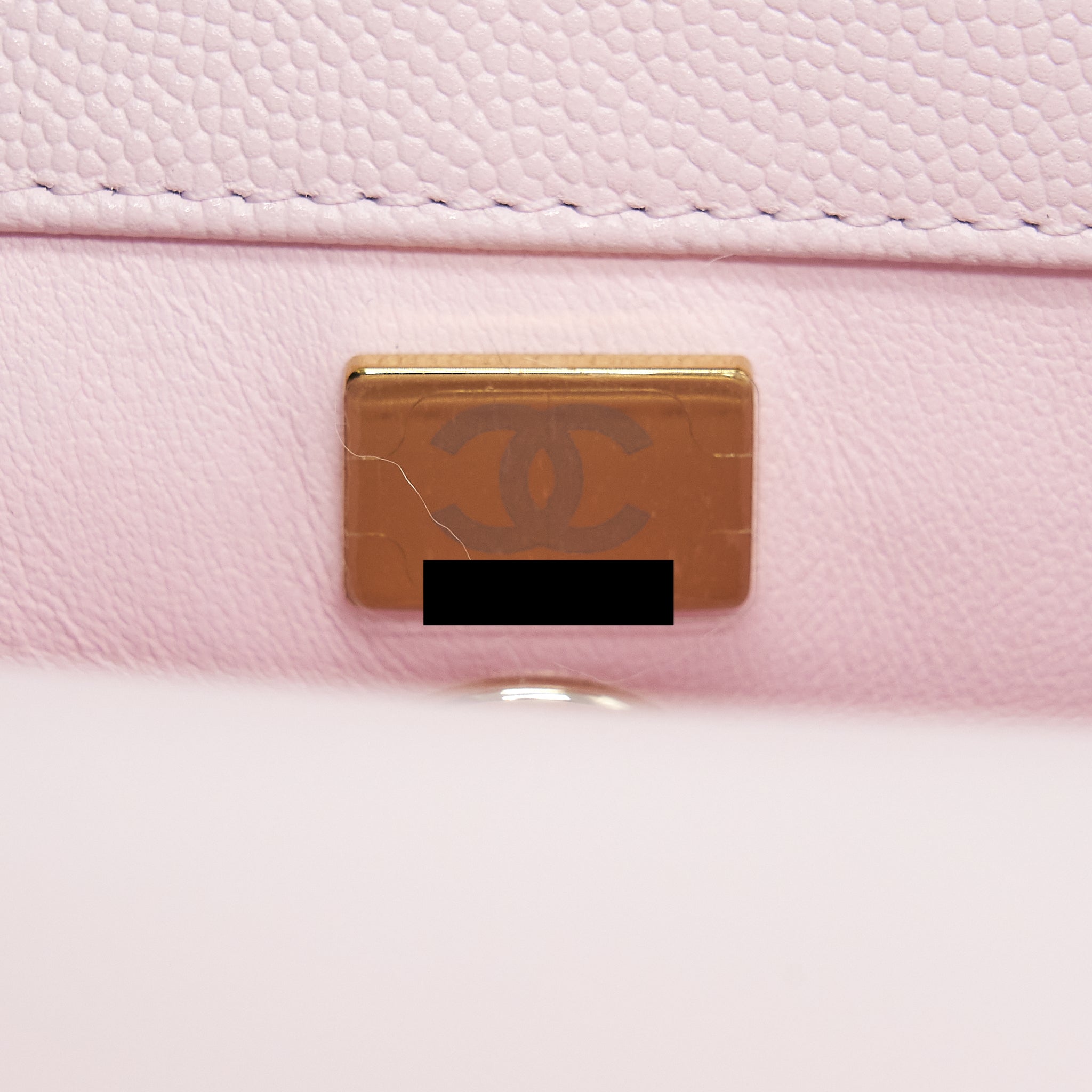 CHANEL 22P SMALL COCO HANDLE CAVIAR LIGHT PINK LGHW (MICROCHIP)