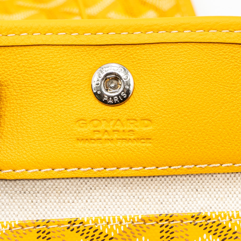 GOYARD MINI ANJOU TOTE BAG CANVAS / CALFSKIN YELLOW SHW