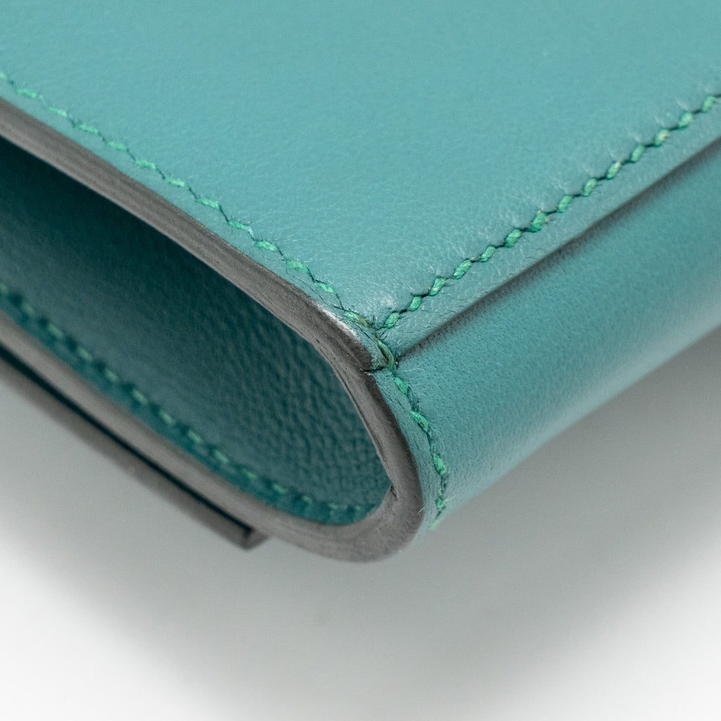 HERMES POCHETTE MEDOR 23 SWIFT MALACHITE SHW