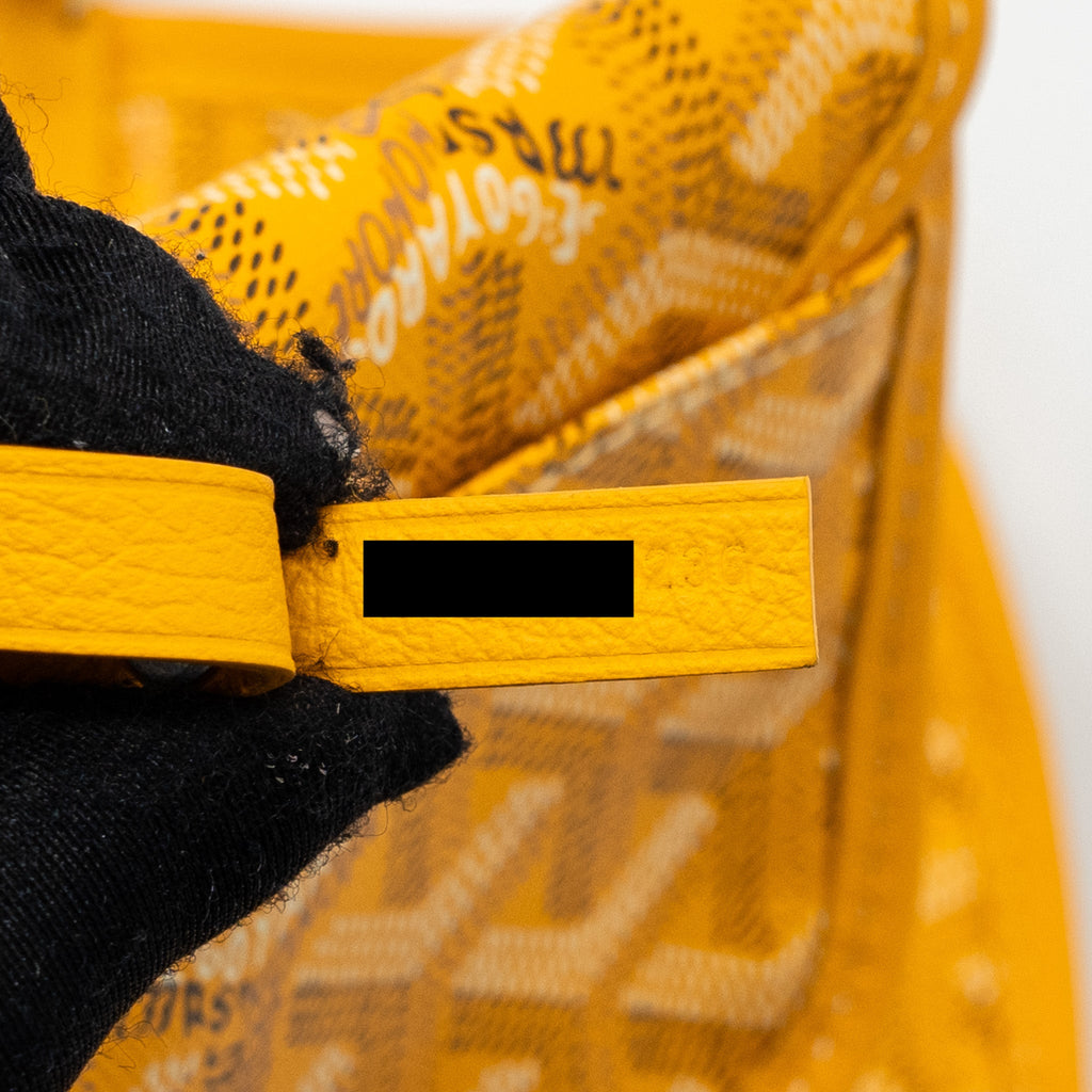 GOYARD MINI ANJOU TOTE BAG CANVAS / CALFSKIN YELLOW SHW