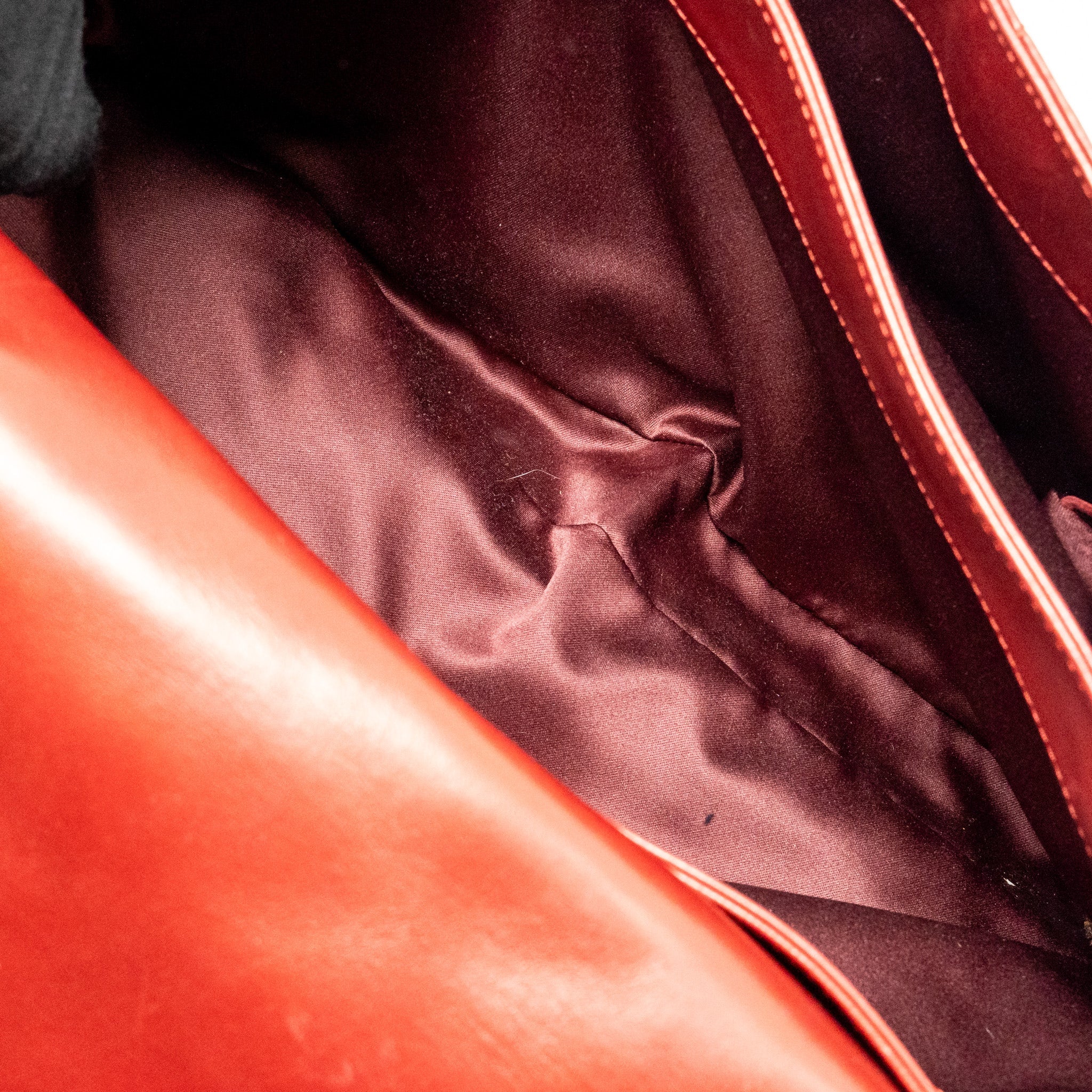 CHANEL MAXI FLAP BAG LAMBSKIN RED SHW