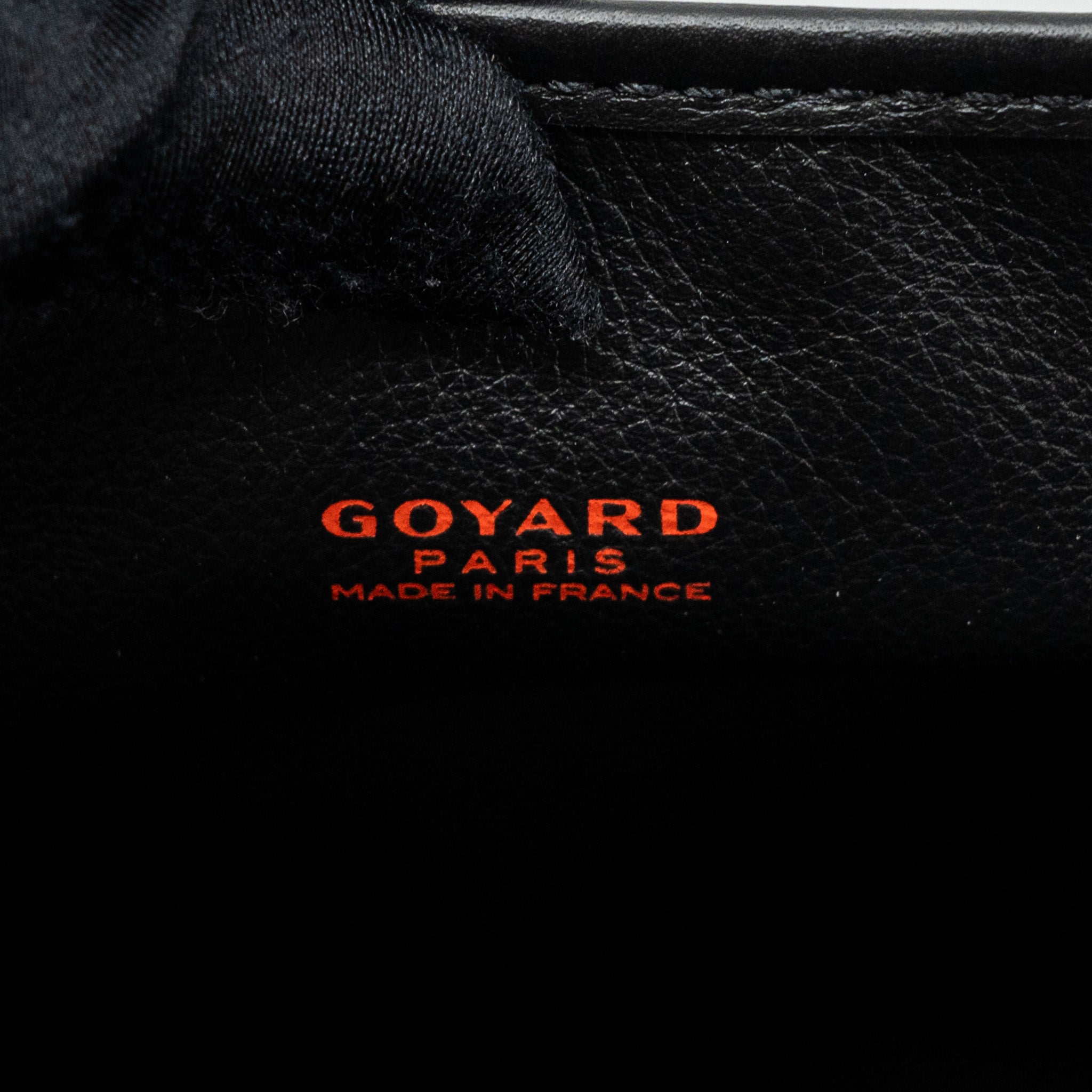 GOYARD MINI ANJOU TOTE BAG CANVAS / CALFSKIN BLACK SHW