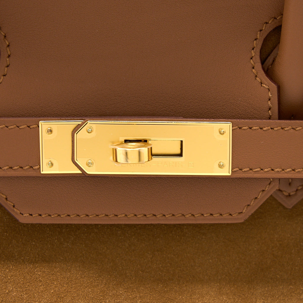 HERMES BIRKIN 30 GRIZZLY/SWIFT CHAMOIS/GOLD GHW
