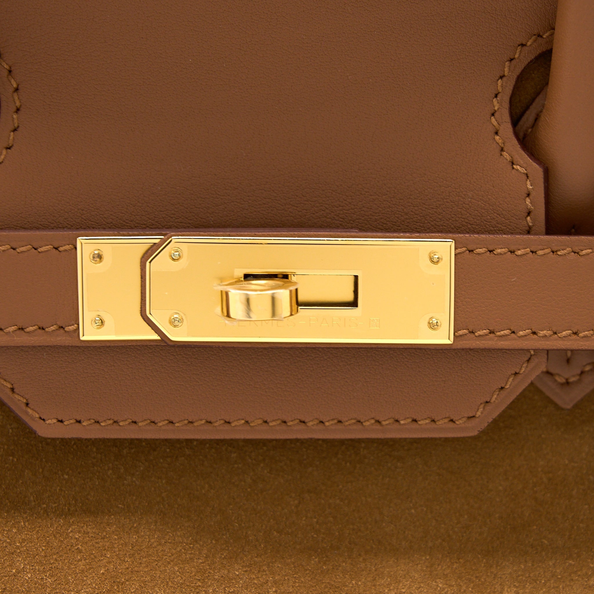 HERMES BIRKIN 30 GRIZZLY/SWIFT CHAMOIS/GOLD GHW