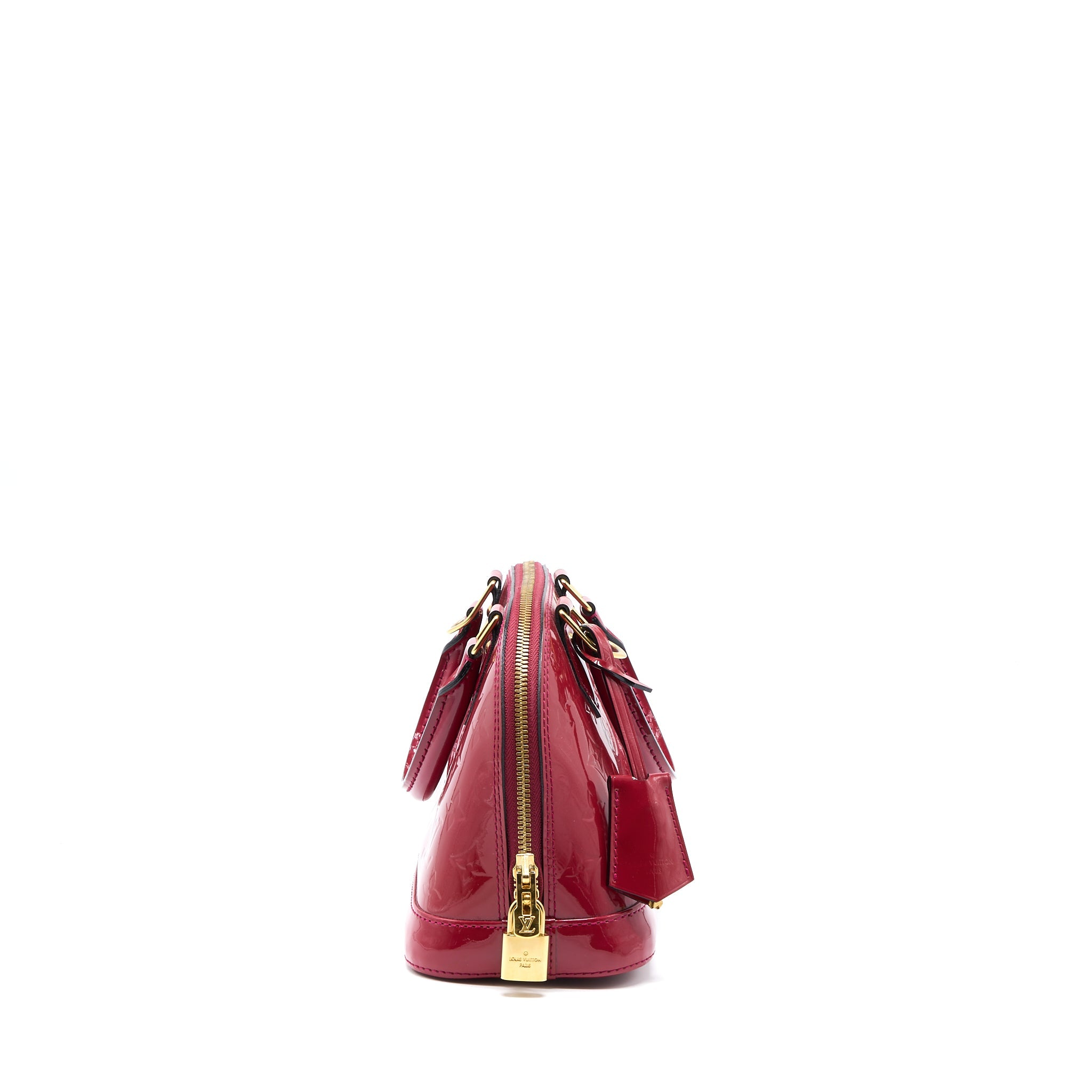 LOUIS VUITTON ALMA BB VERNIS ROSE INDIAN GHW