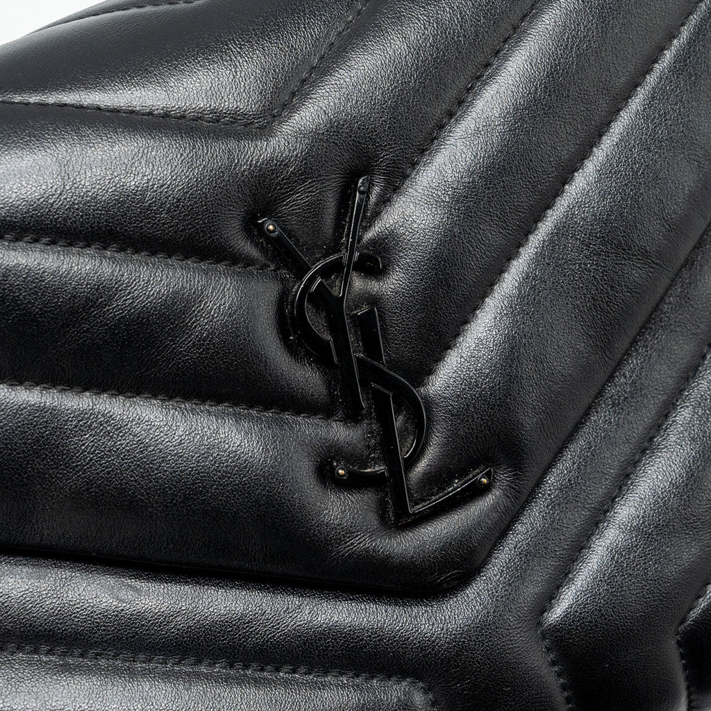 SAINT LAURENT/YSL SMALL LOULOU BAG CALFSKIN SO BLACK