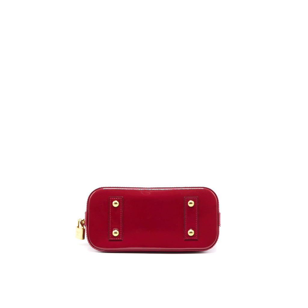 LOUIS VUITTON ALMA BB VERNIS ROSE INDIAN GHW