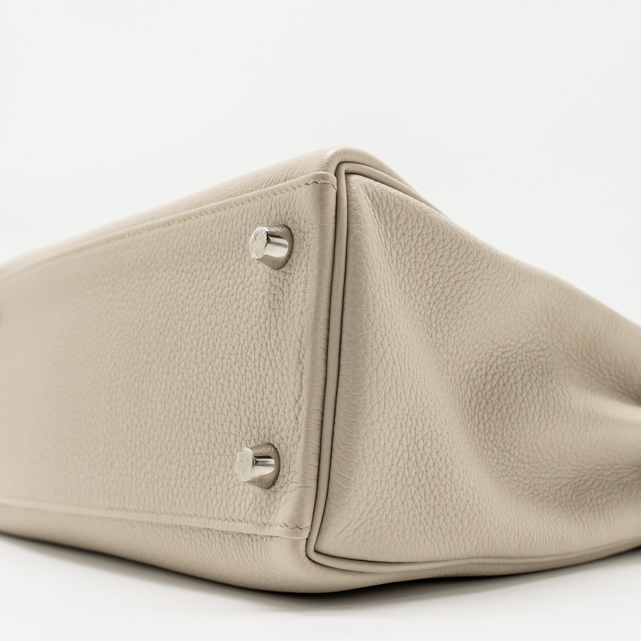 HERMES KELLY 25 STRAP TOGO BETON/GRIS ASPHALTE SHW