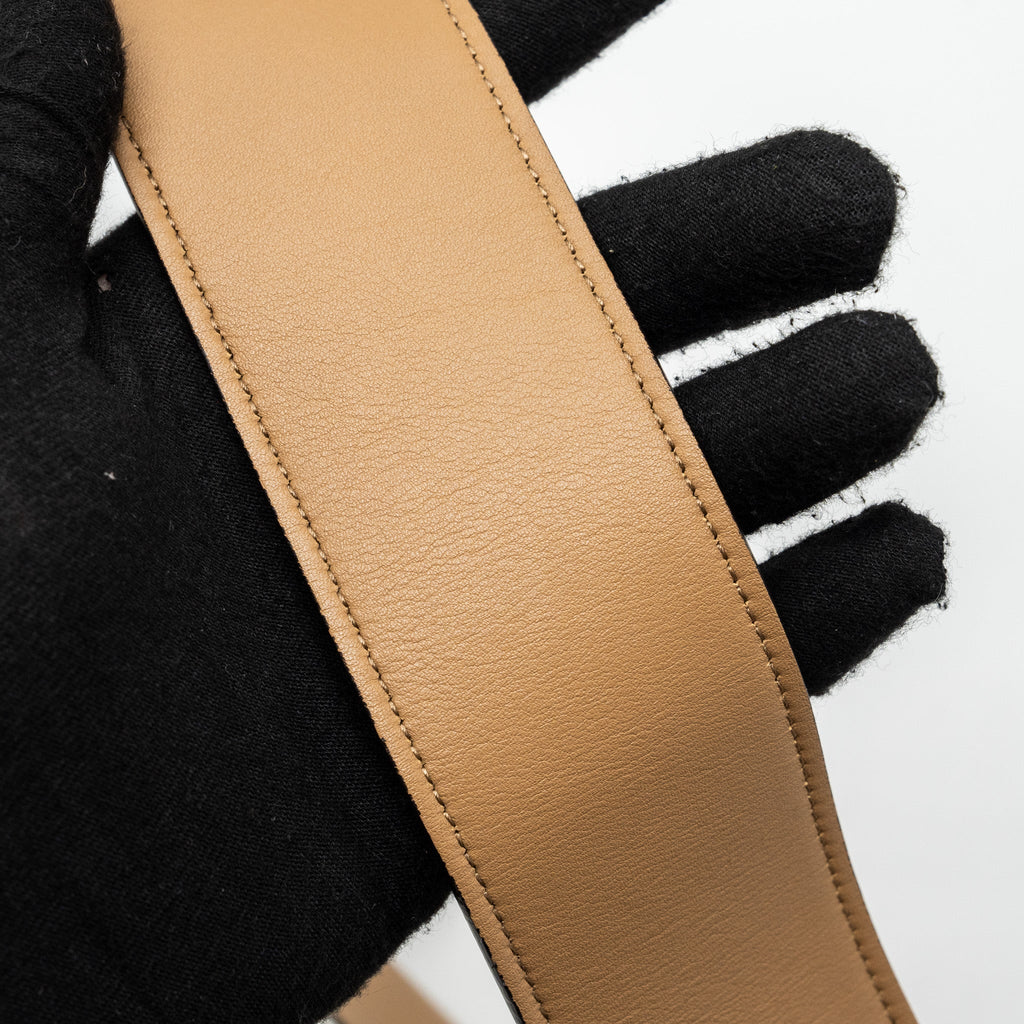 CELINE FRAME BAG CALFSKIN WHITE/BROWN GHW