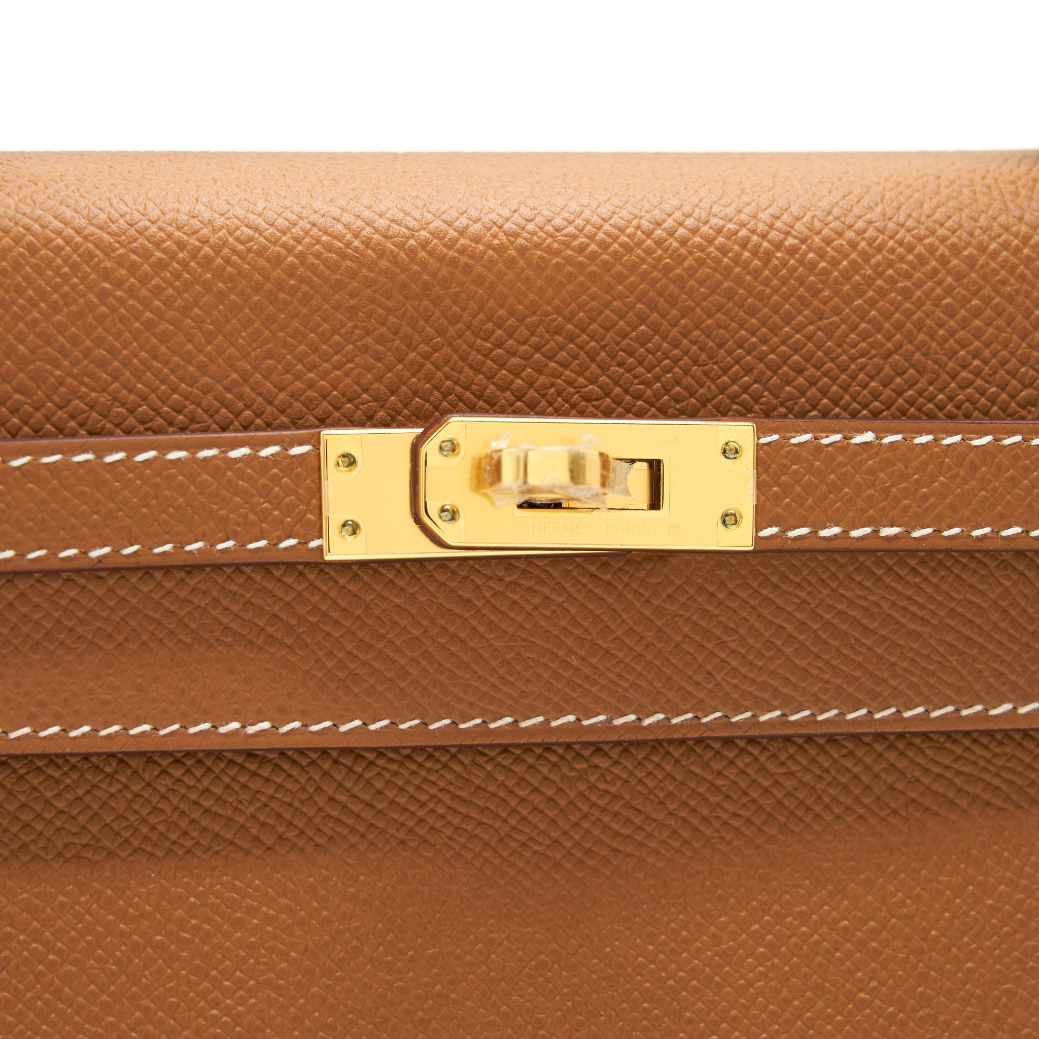 HERMES KELLY 25 SELLIER 37 GOLD WITH GHW