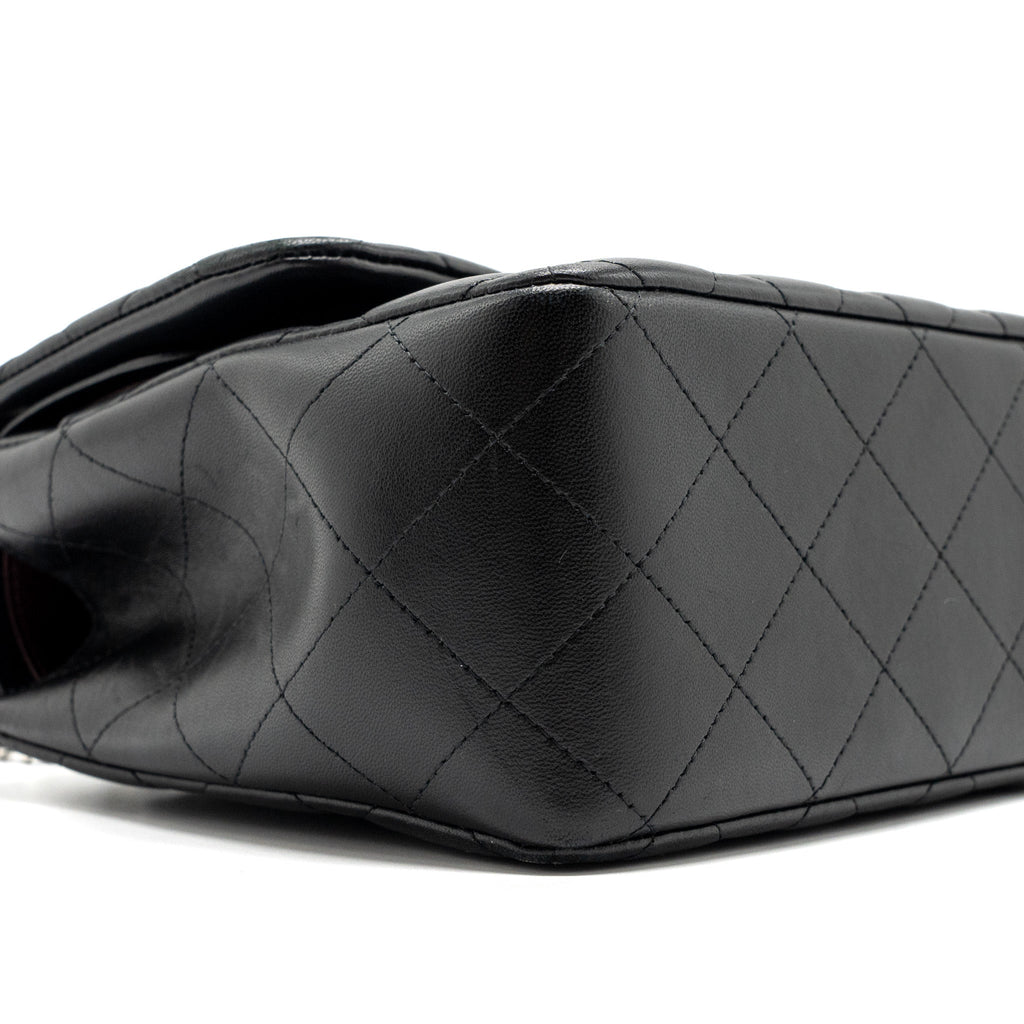 CHANEL JUMBO CLASSIC DOUBLE FLAP LAMBSKIN BLACK SHW