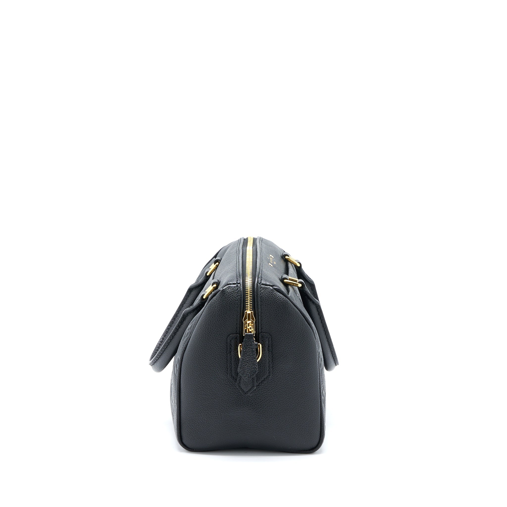 LOUIS VUITTON SPEEDY 25 BANDOULIERE MONOGRAM EMPREINTE BLACK GHW