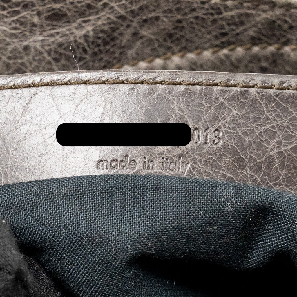 BALENCIAGA GIANT CITY BAG CALFSKIN GREY GHW
