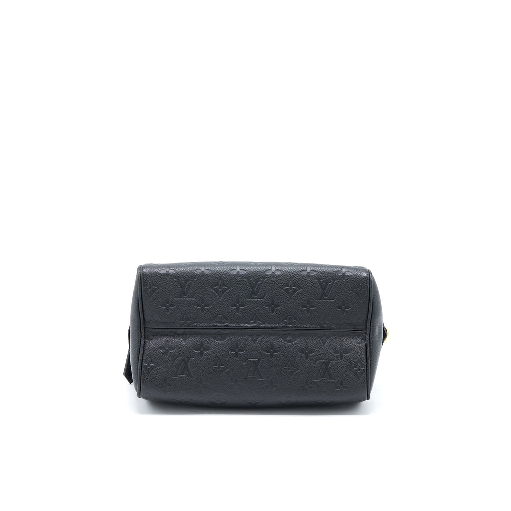 LOUIS VUITTON SPEEDY 25 BANDOULIERE MONOGRAM EMPREINTE BLACK GHW