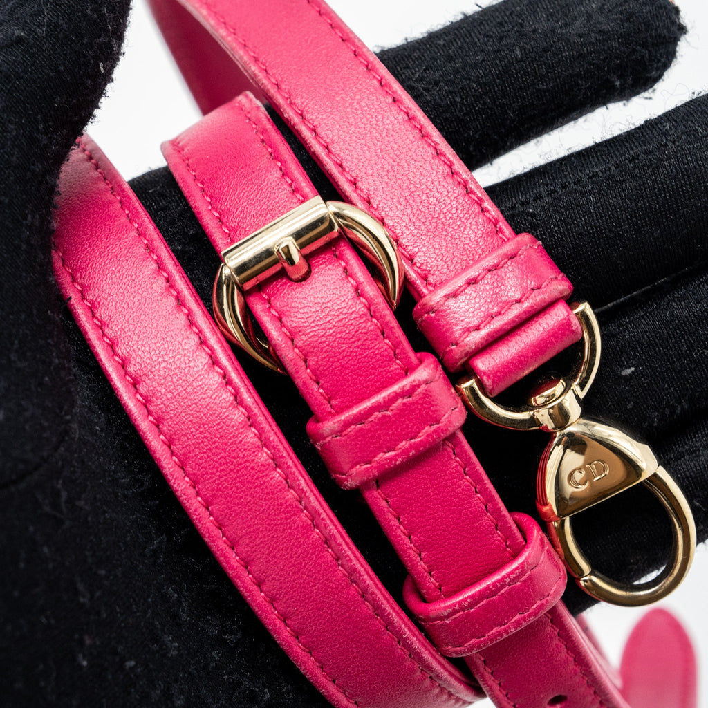 DIOR MINI LADY DIOR LAMBSKIN PINK GHW