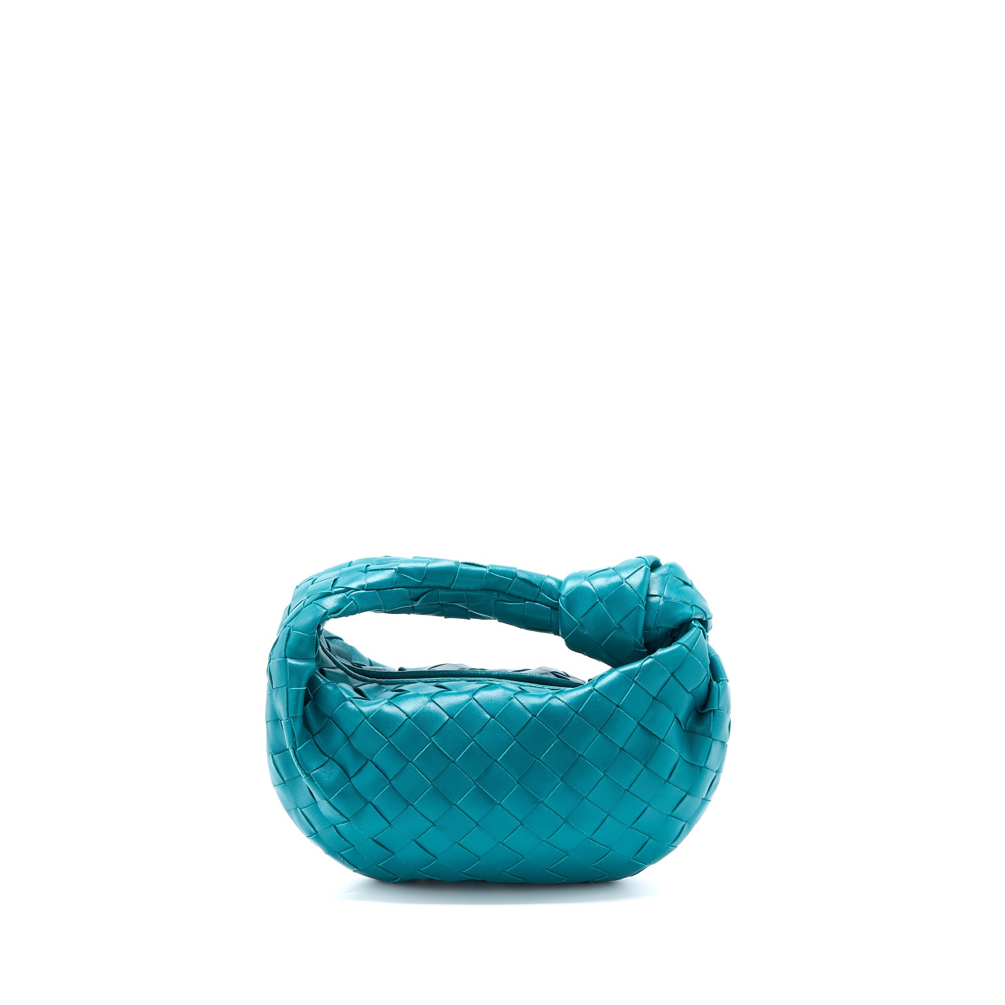 BOTTEGA VENETA MINI JODIE LAMBSKIN MALLARD GHW