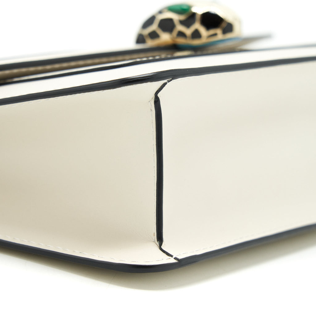 BVLGARI SERPENTI FOREVER CROSSBODY BAG WHITE LGHW