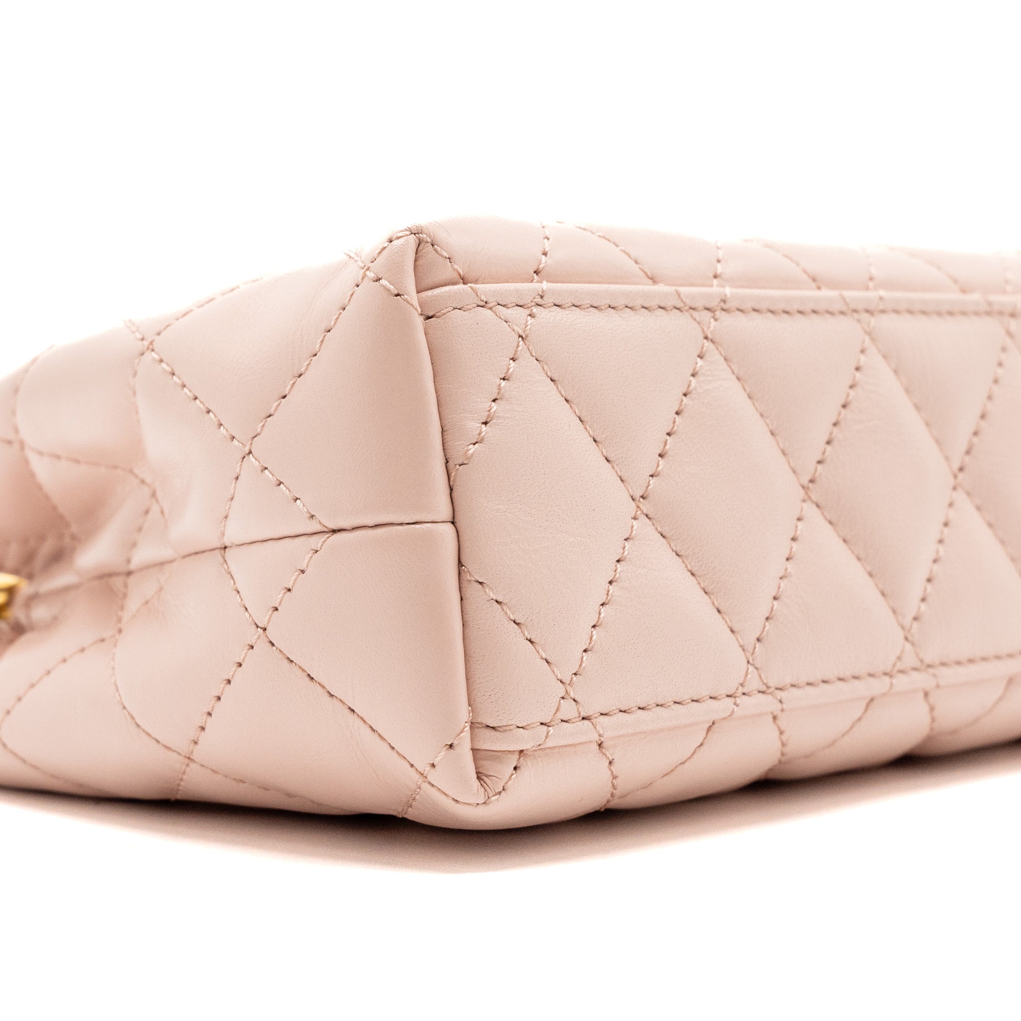 CHANEL 23K MINI SHOPPING TOTE / KELLY BAG CALFSKIN PINK GHW (MICROCHIP)