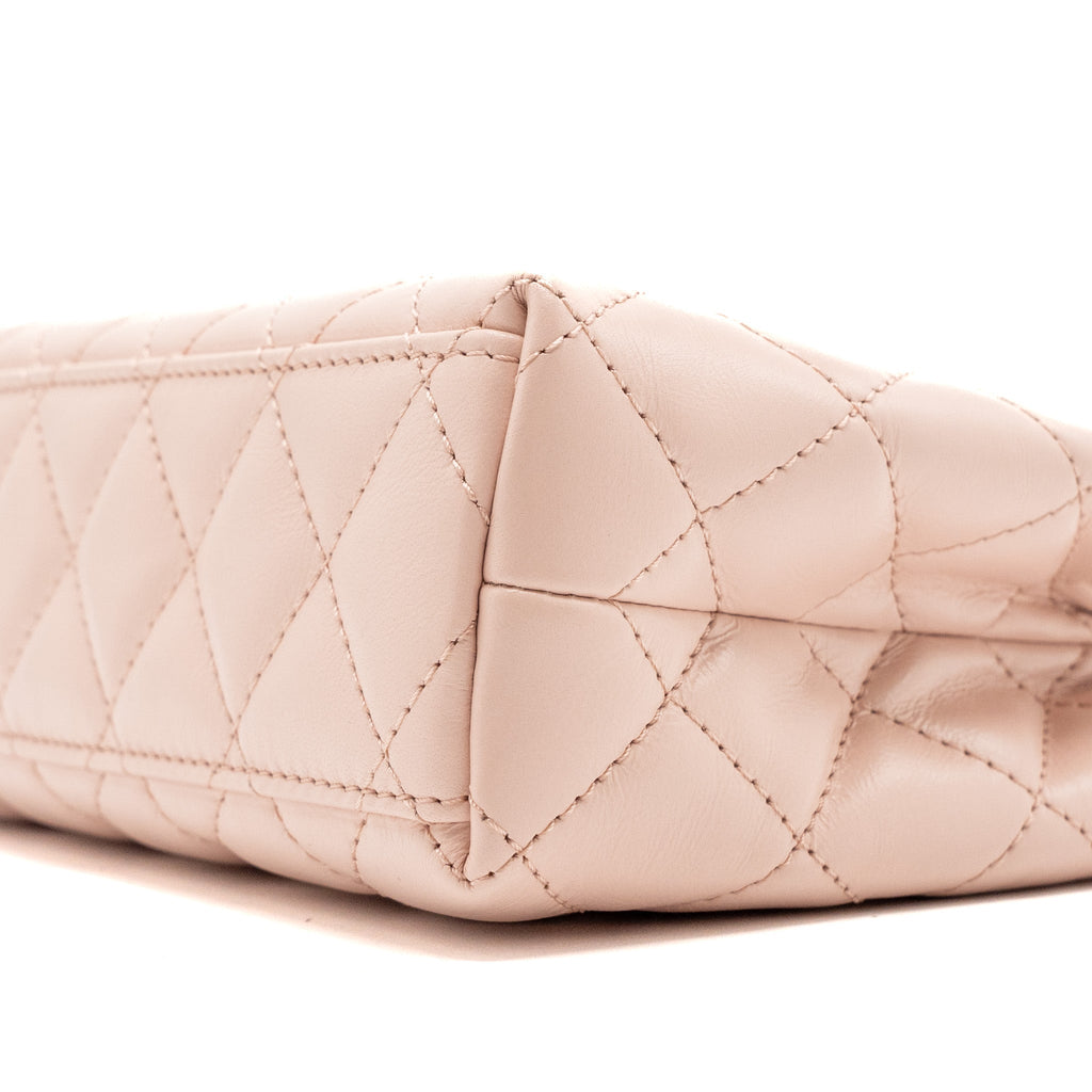 CHANEL 23K MINI SHOPPING TOTE / KELLY BAG CALFSKIN PINK GHW (MICROCHIP)