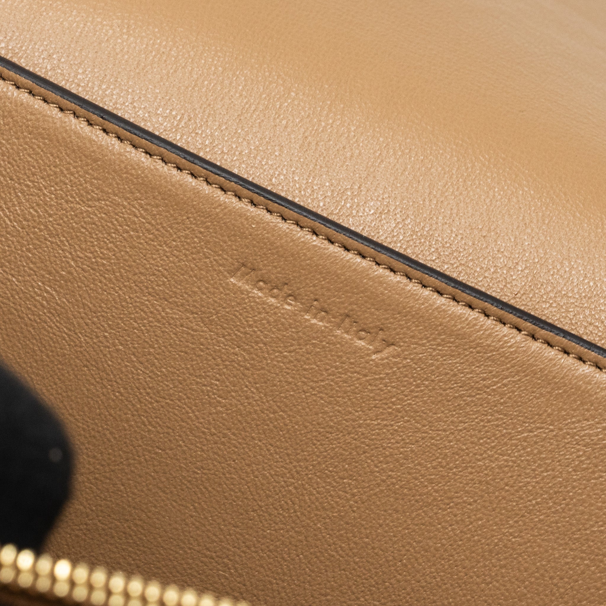 CELINE FRAME BAG CALFSKIN WHITE/BROWN GHW