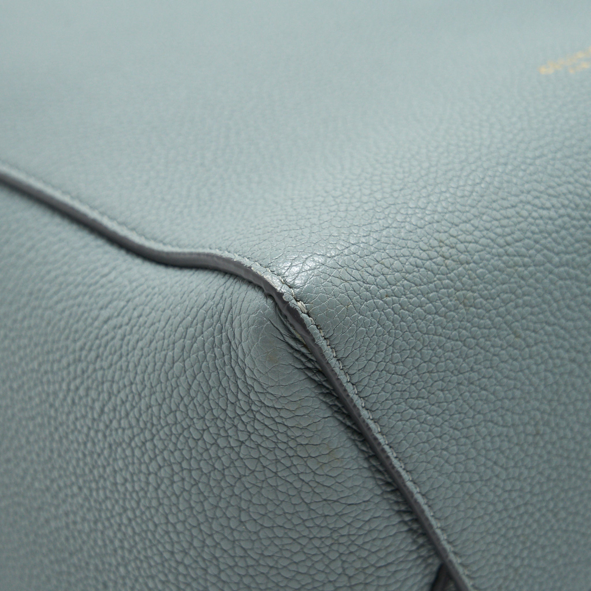 CELINE SMALL SANGLE BUCKET BAG IN GREY