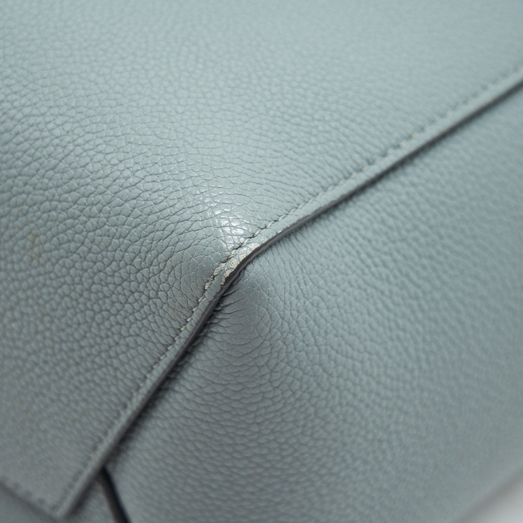 CELINE SMALL SANGLE BUCKET BAG IN GREY