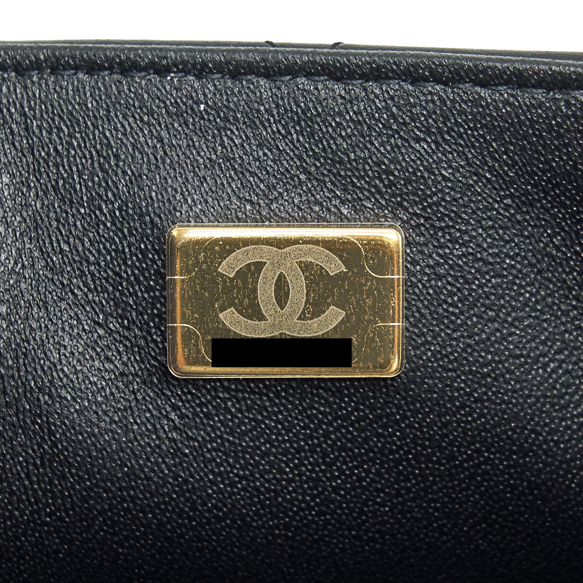 CHANEL MINI SQUARE FLAP BAG LAMBSKIN BLACK LGHW (MICROCHIP)