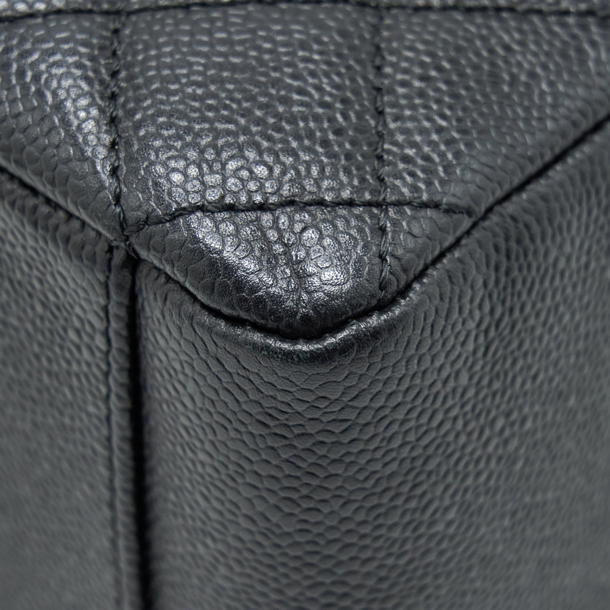 CHANEL GRAND SHOPPING TOTE GST CAVIAR BLACK SHW