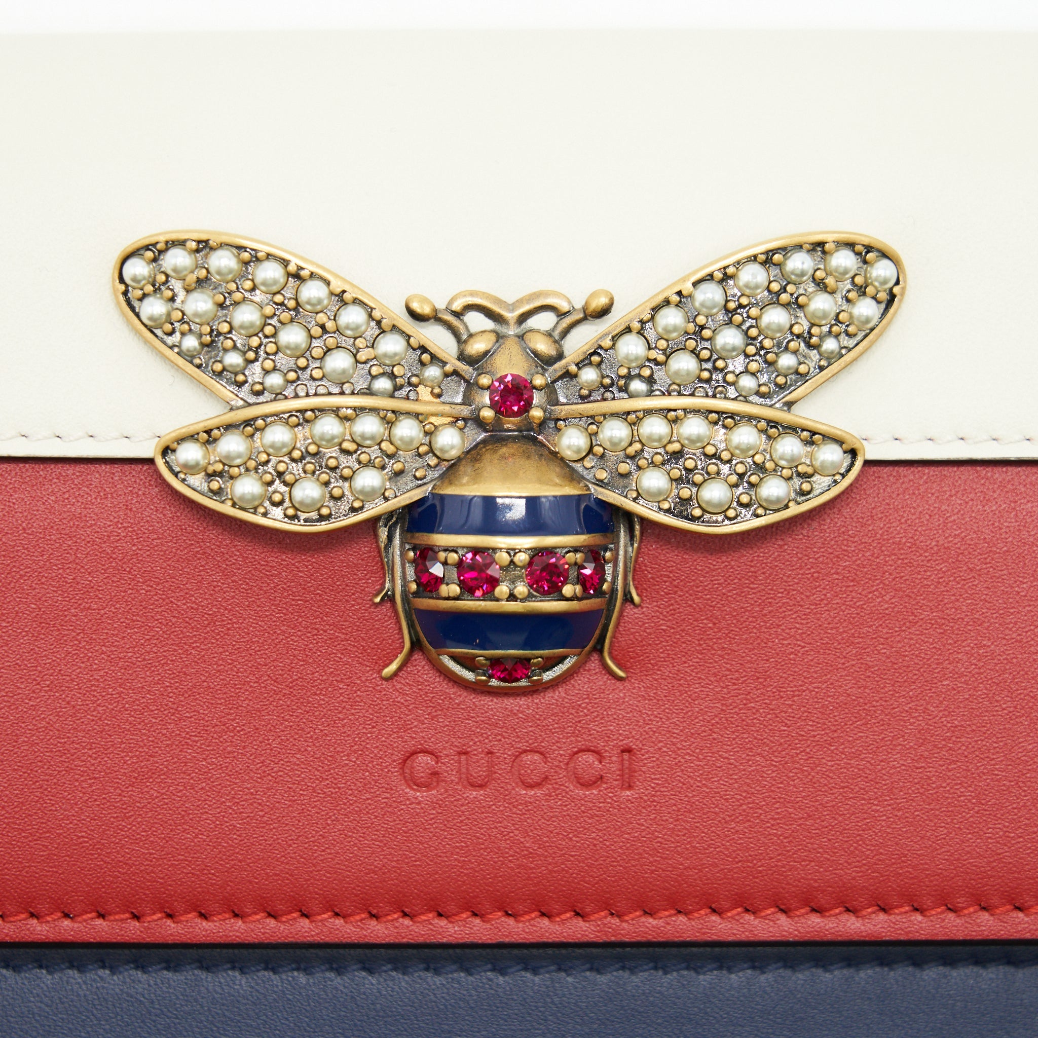 GUCCI QUEEN MARGARET LEATHER MINI BAG