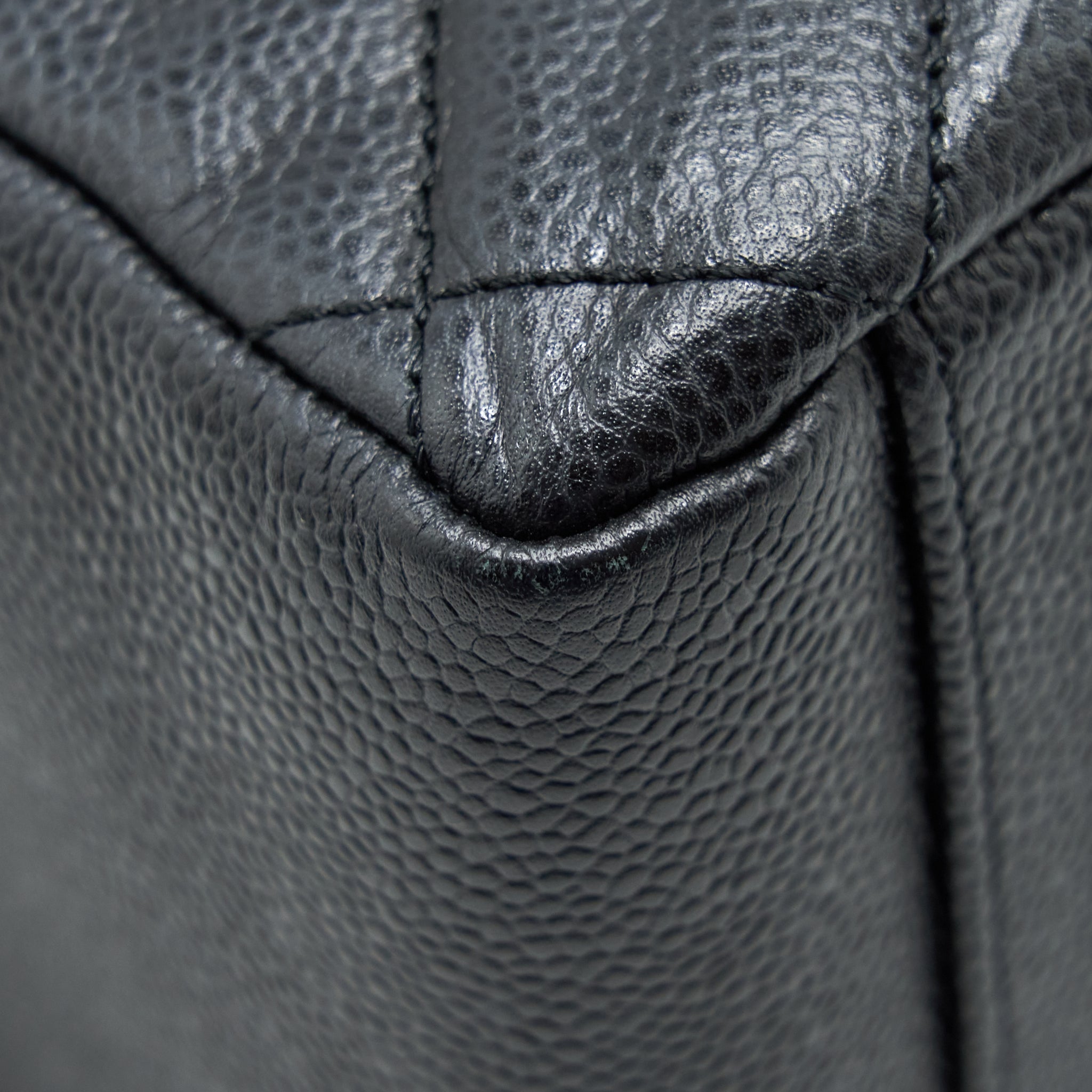 CHANEL GRAND SHOPPING TOTE GST CAVIAR BLACK SHW