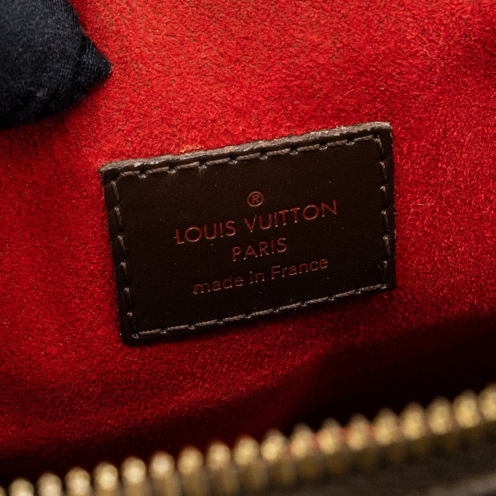 LOUIS VUITTON TREVI GM HANDBAG DAMIER EBENE GHW