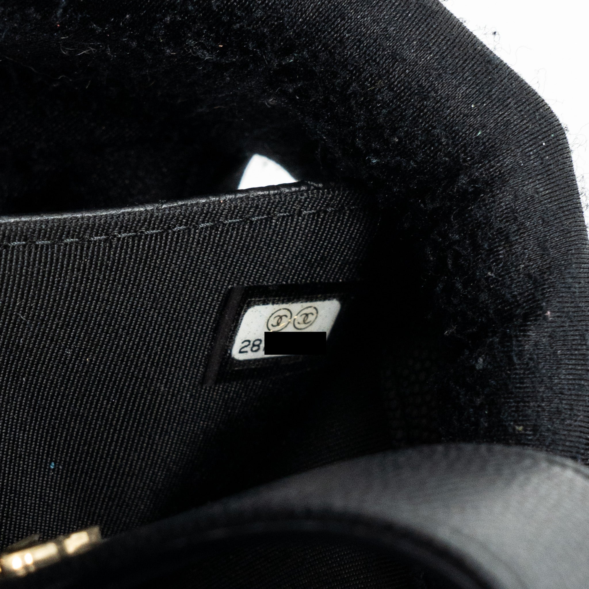 CHANEL CLUTCH WALLET CAVIAR BLACK LGHW