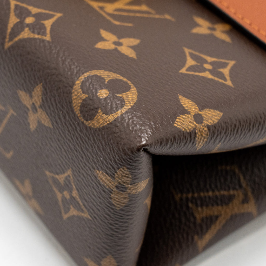 LOUIS VUITTON LOCK BB MONOGRAM CANVAS BROWN GHW