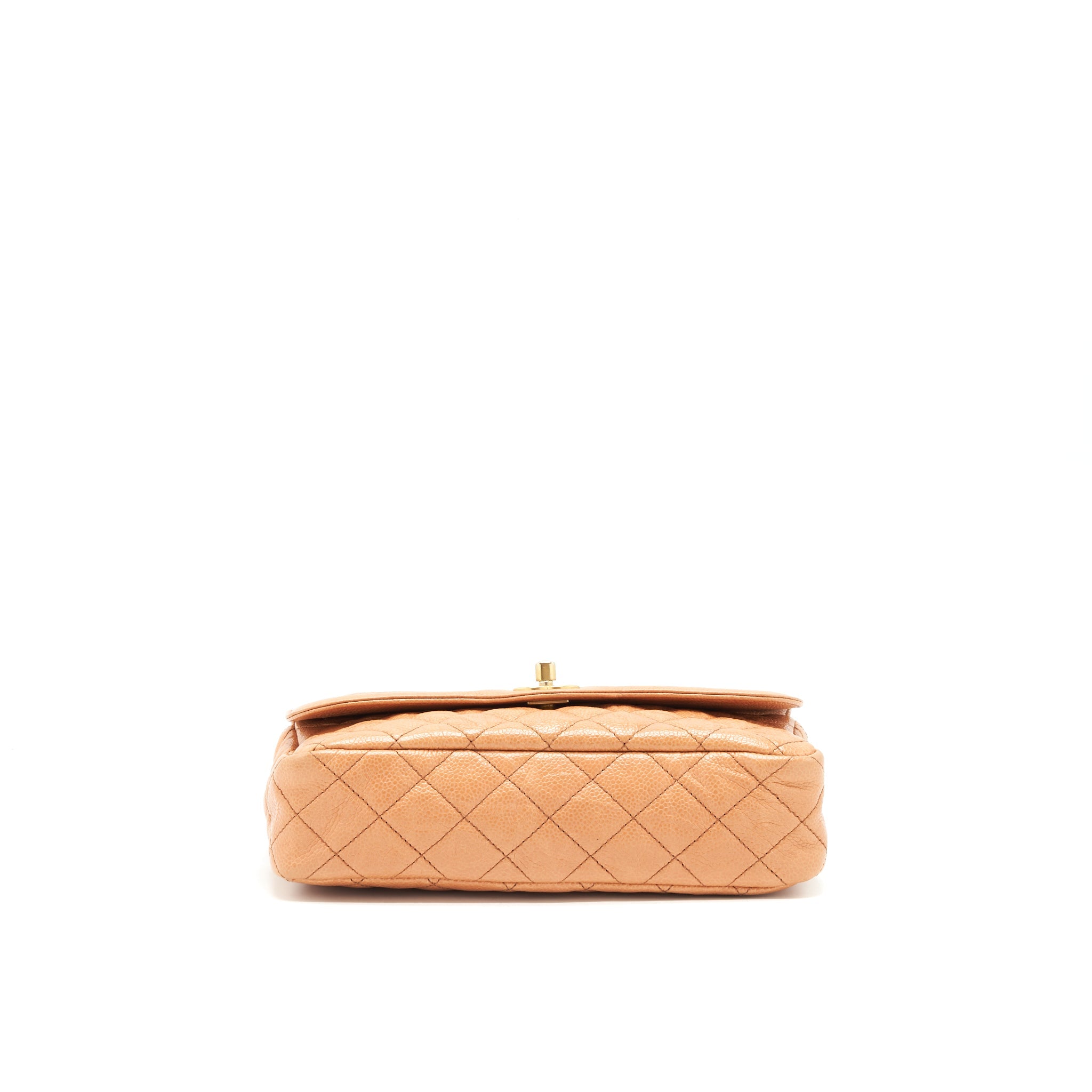 CHANEL SEASONAL FLAP BAG GRAINED CALFSKIN PINK GHW