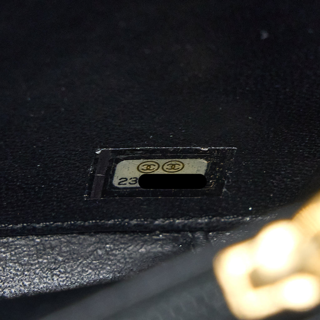CHANEL MEDIUM FILIGREE VANITY CAMERA BAG CAVIAR BLUE/BLACK GHW