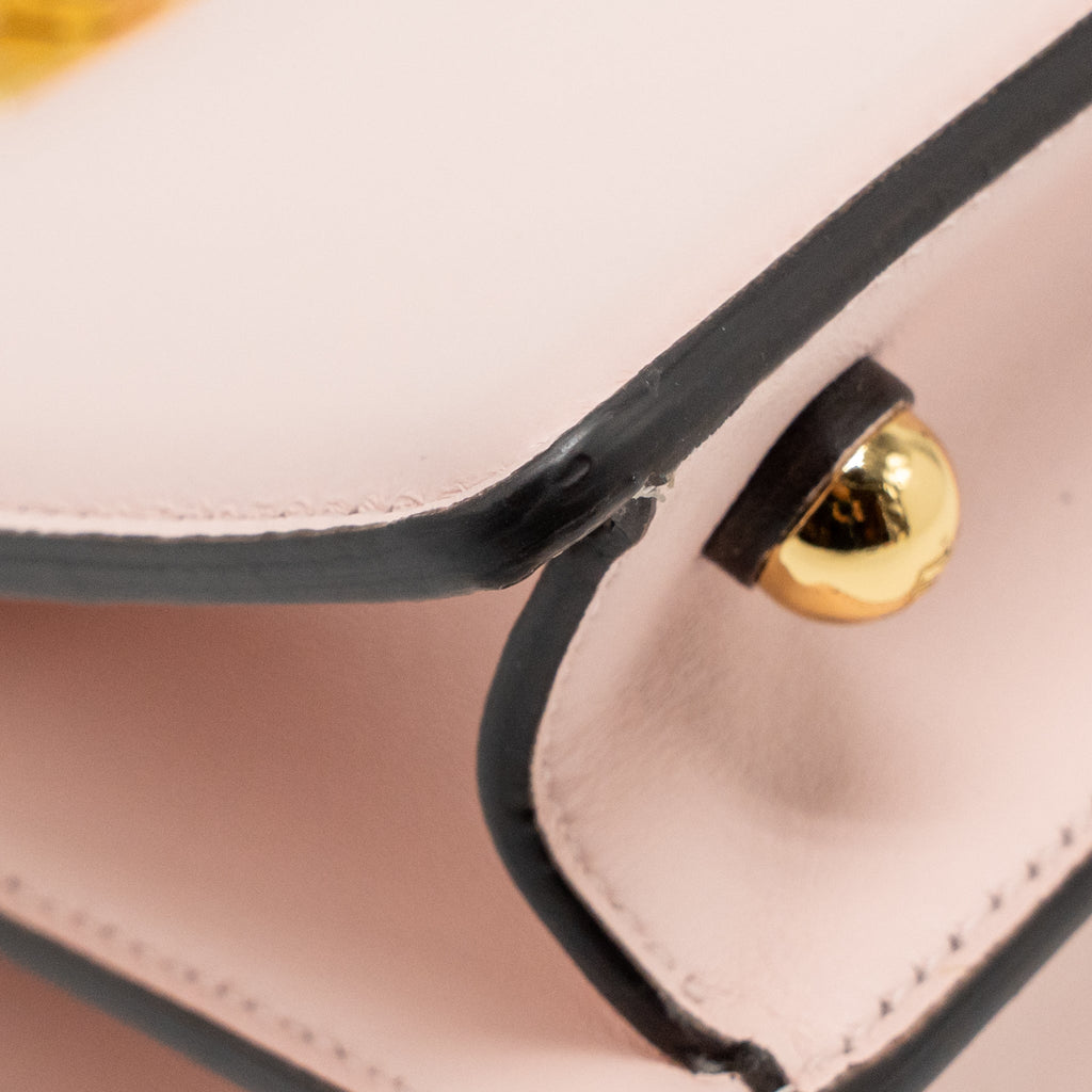 FENDI MINI PEEKABOO ISEEU PETITE BAG CALFSKIN PALE PINK GHW