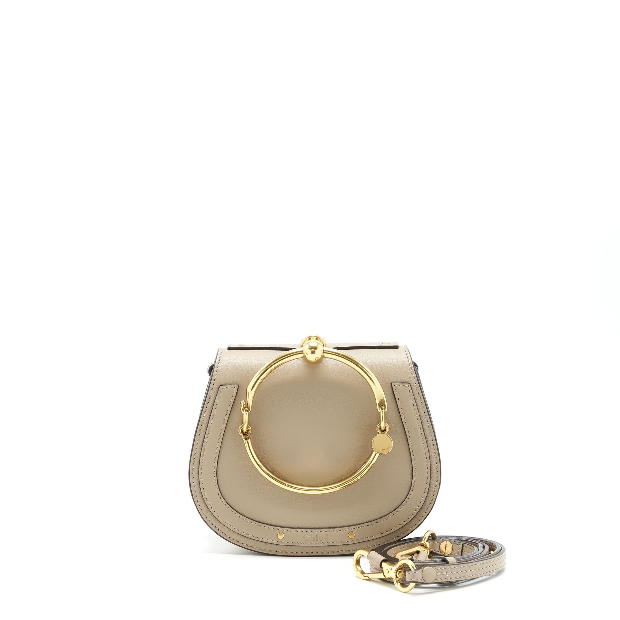 CHLOE NILE BRACELET CROSS BODY BAG GREY