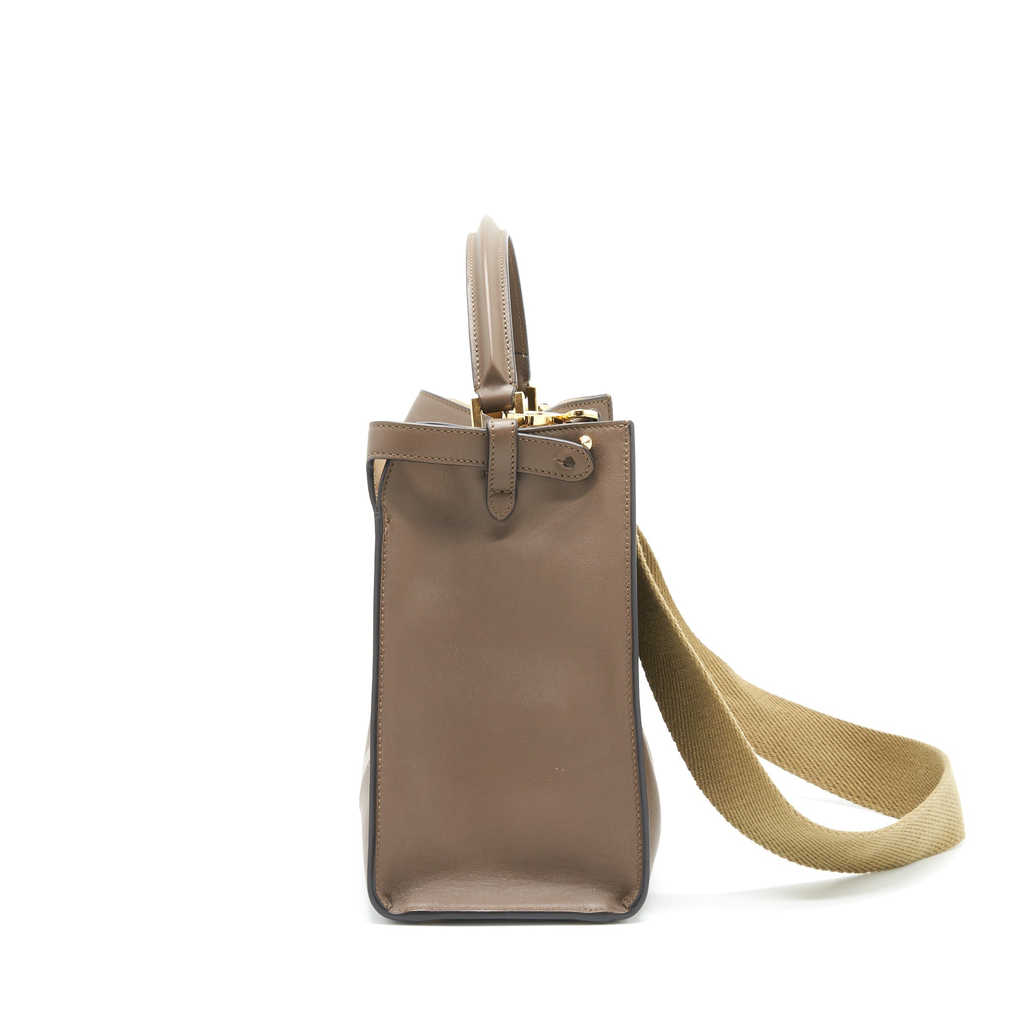 FENDI PEEKABOO X-LITE MEDIUM BROWN GHW