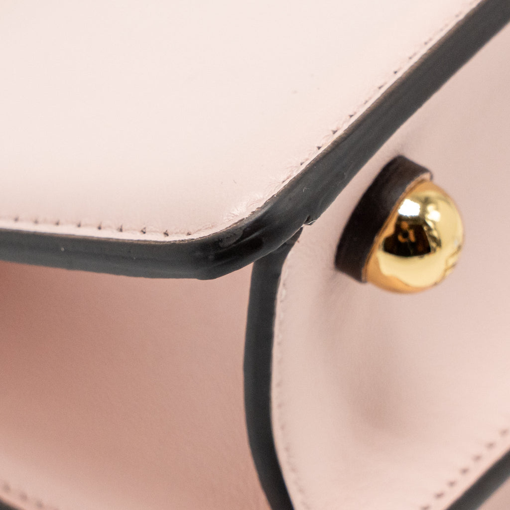 FENDI MINI PEEKABOO ISEEU PETITE BAG CALFSKIN PALE PINK GHW