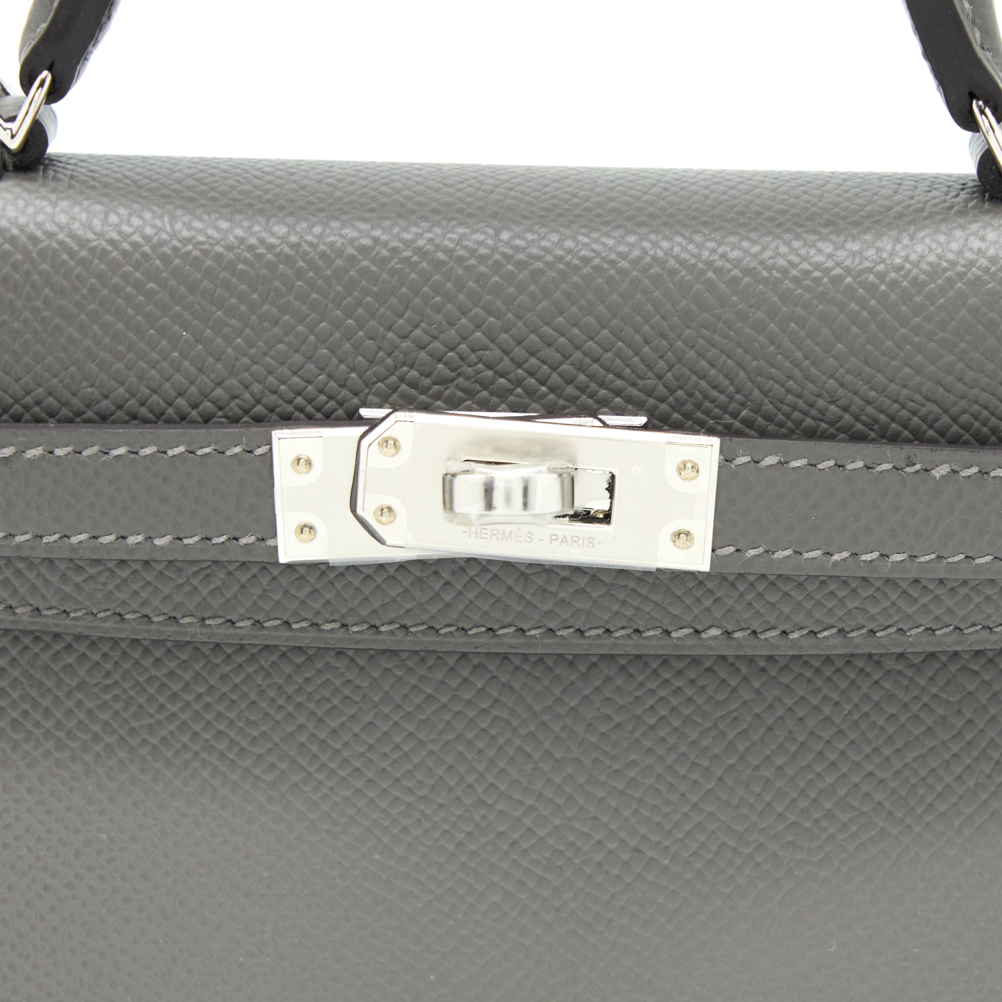 HERMES MINI KELLY II EPSOM 0L GRIS MEYER SHW