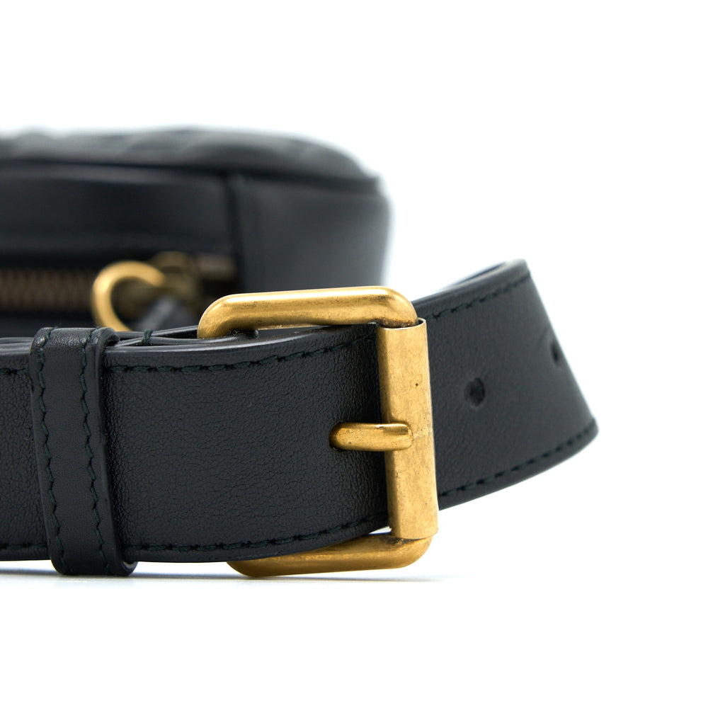 GUCCI SIZE95 MARMONT BELT BAG BLACK GHW