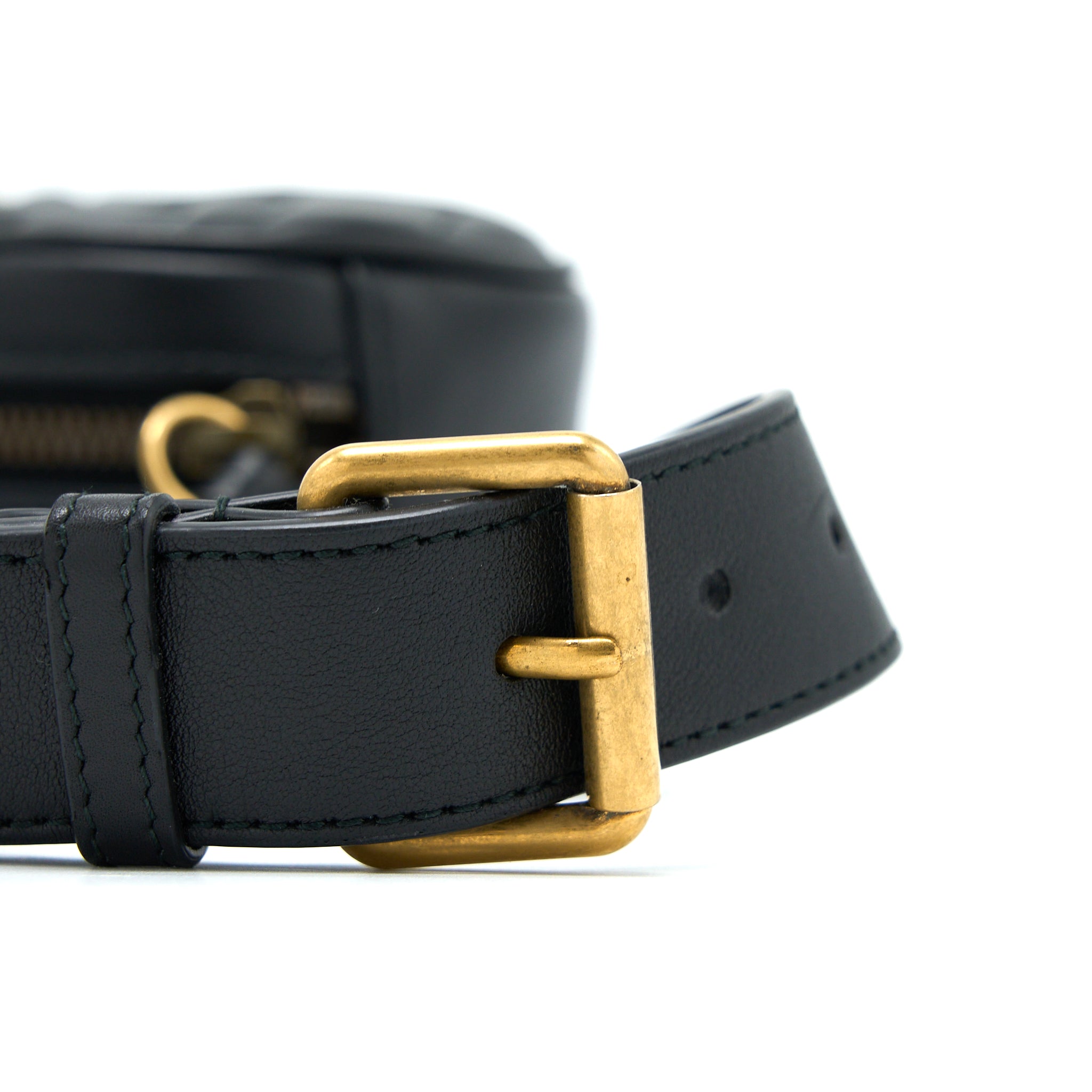 GUCCI SIZE95 MARMONT BELT BAG BLACK GHW