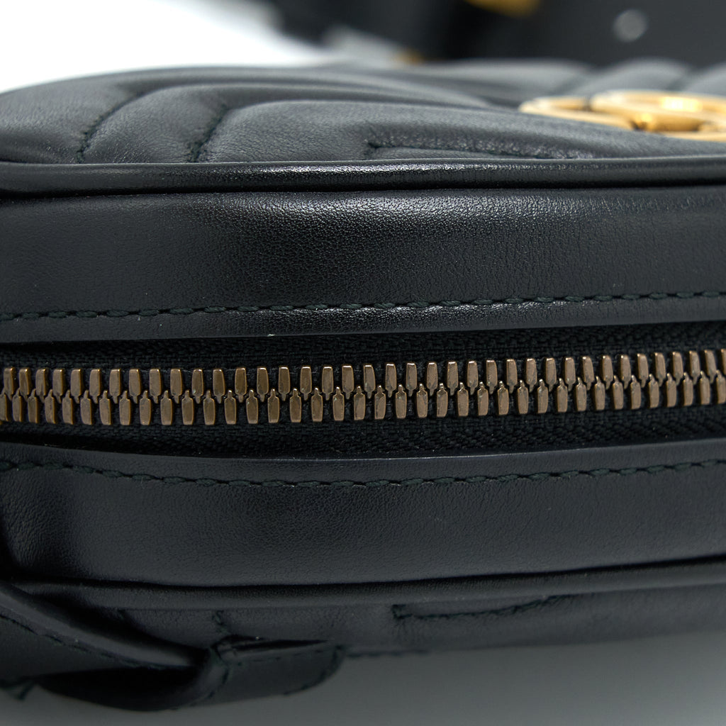 GUCCI SIZE95 MARMONT BELT BAG BLACK GHW