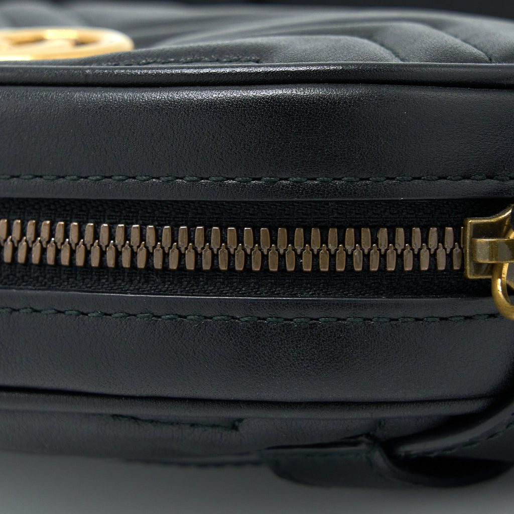 GUCCI SIZE95 MARMONT BELT BAG BLACK GHW