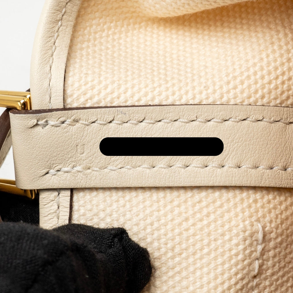 HERMES CARGO PICOTIN 18 LOCK BAG CANVAS/SWIFT NATA GHW