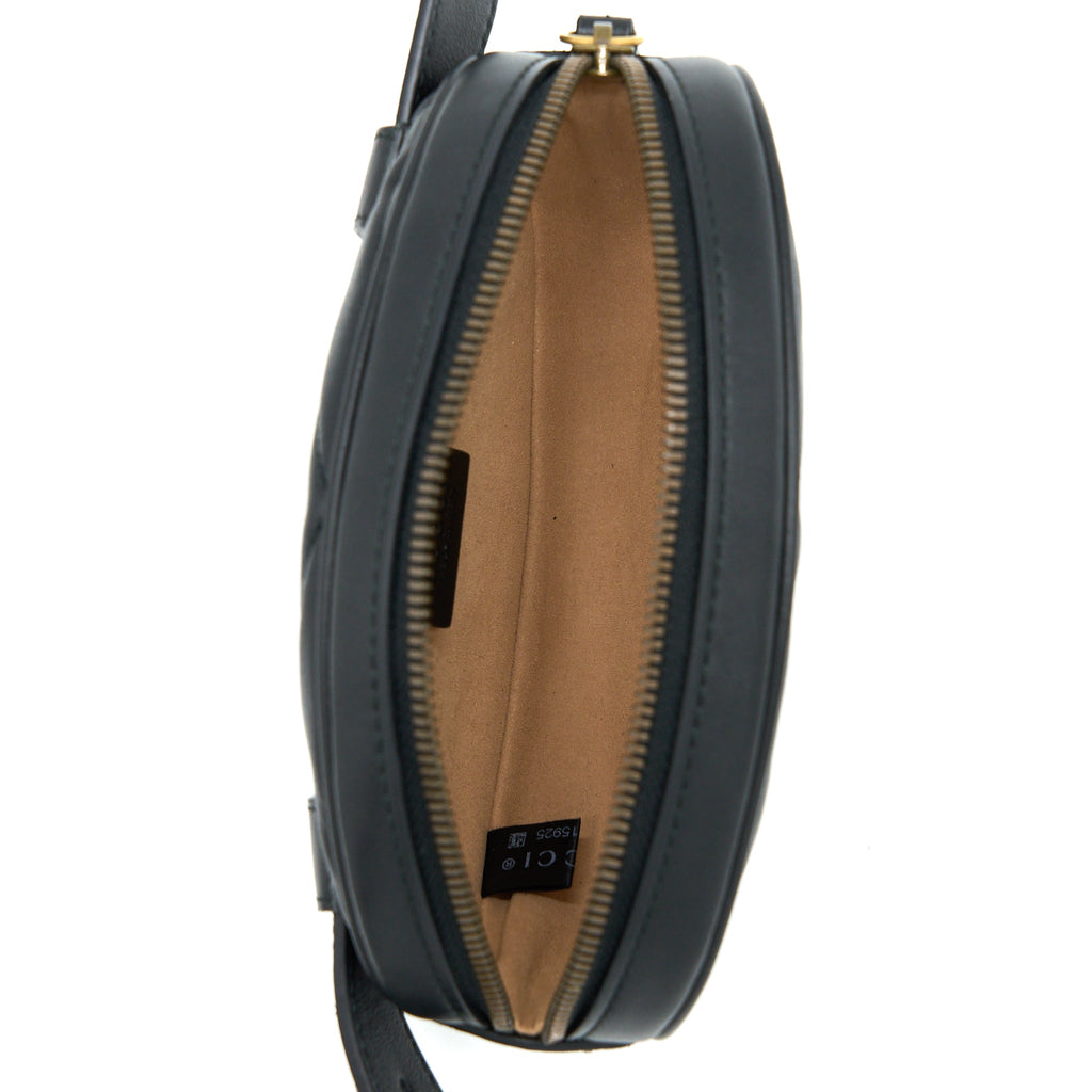 GUCCI SIZE95 MARMONT BELT BAG BLACK GHW