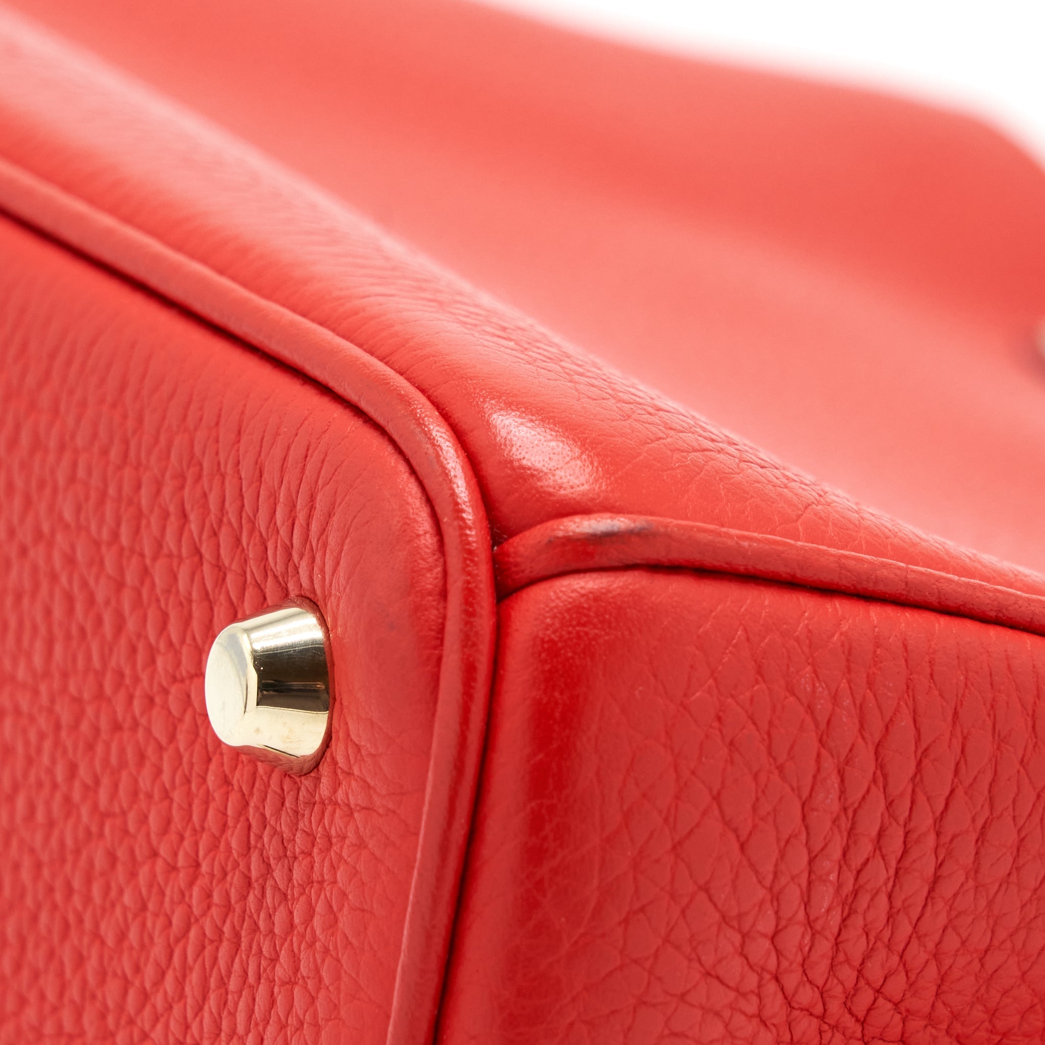 DIOR DIORISSIMO TOTE BAG RED LGHW