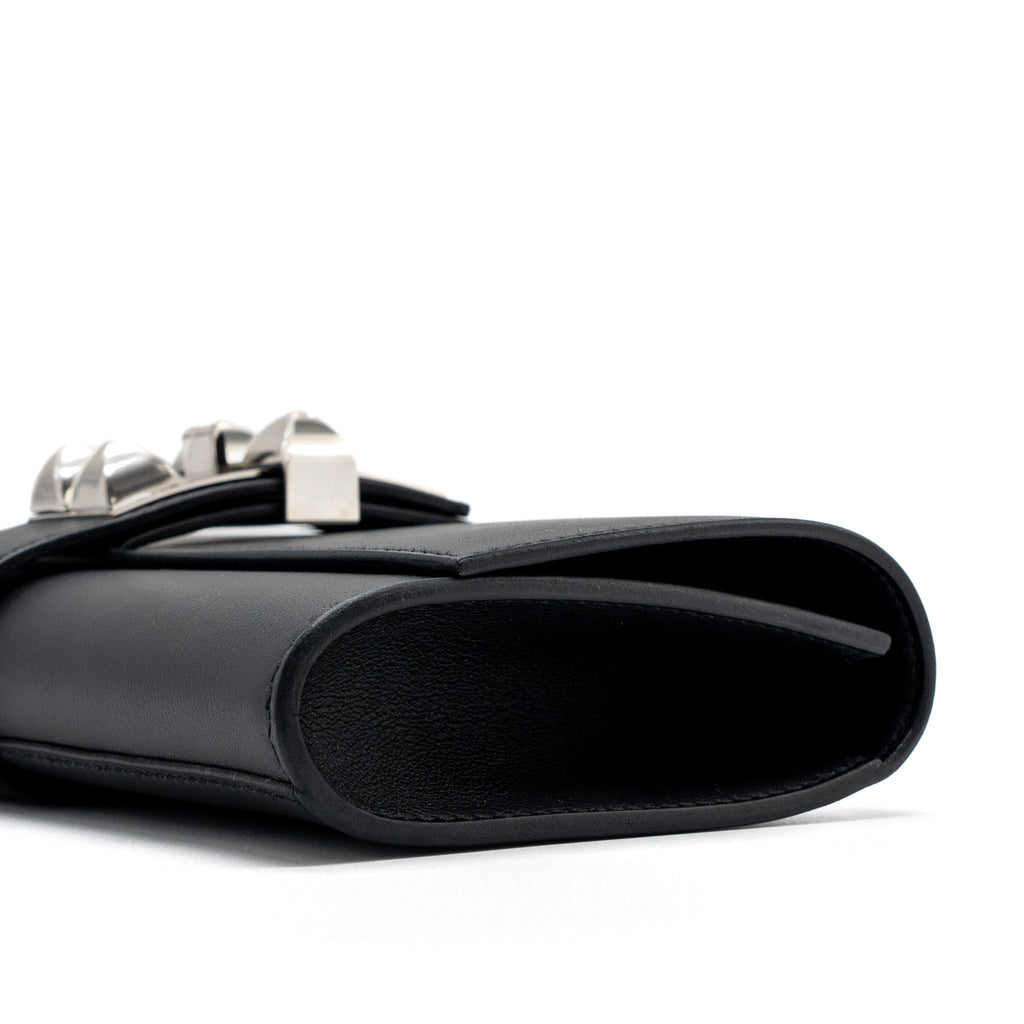 HERMES POCHETTE MEDOR 23 SWIFT BLACK SHW