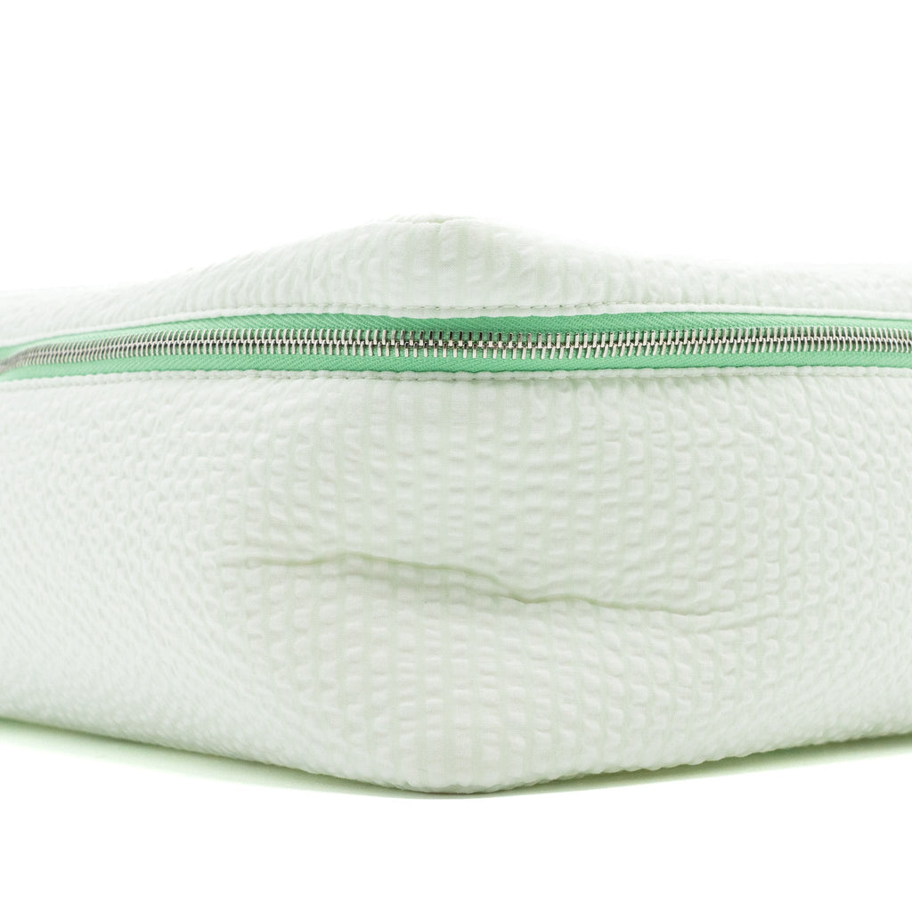 HERMES TOOGO CABRIOLE CASE, MEDIUM MODEL COTTON VERT AQUA SHW